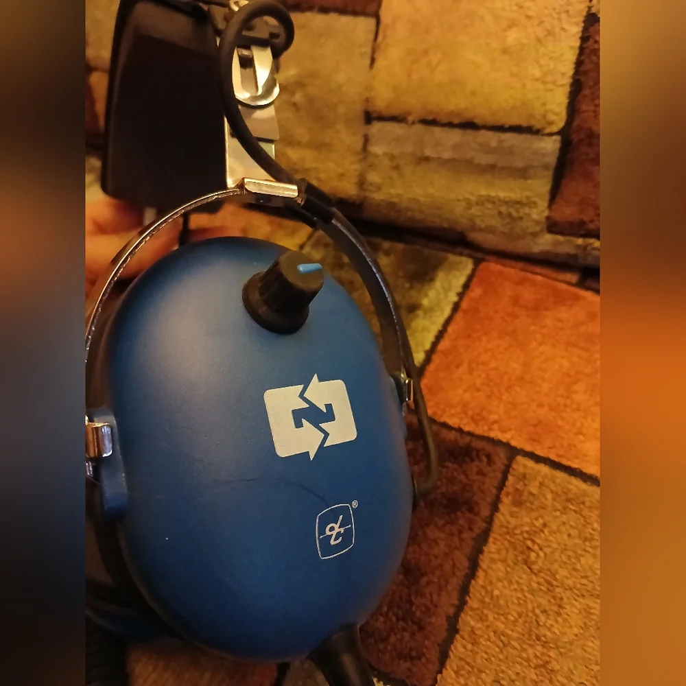 Blue and Black Over-Ear Headphones